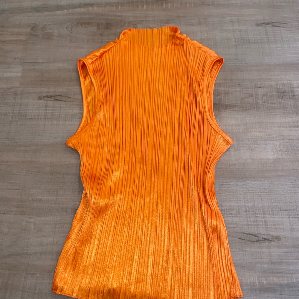Orange Sleeveless Women's Top